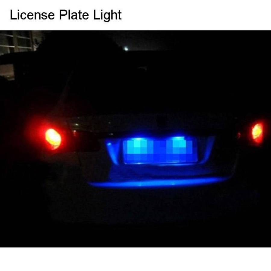 2 PCS T10 3W 160-180LM 2 LED Ice Blue COB LED Decode Car Clearance Lights Lamp, DC12V, 2 LED COB ...