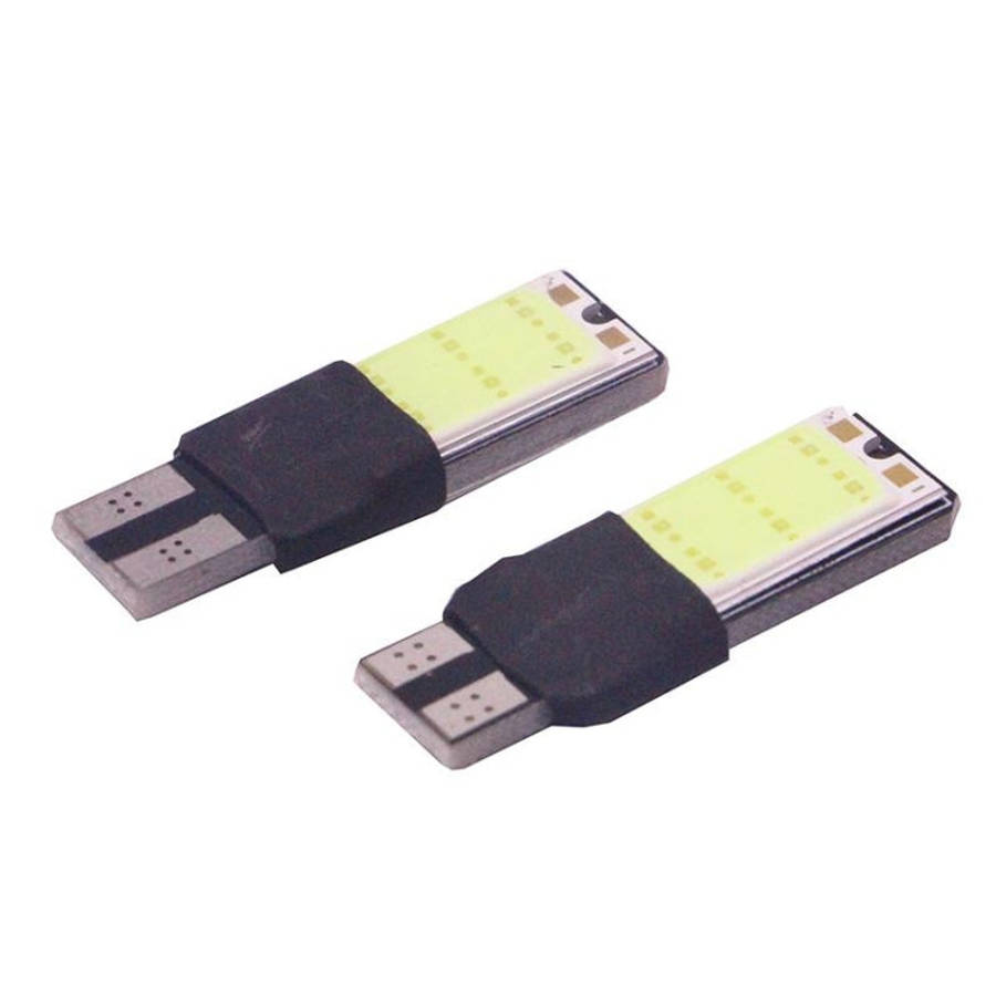 2 PCS T10 3W 160-180LM 2 LED Ice Blue COB LED Decode Car Clearance Lights Lamp, DC12V, 2 LED COB ...