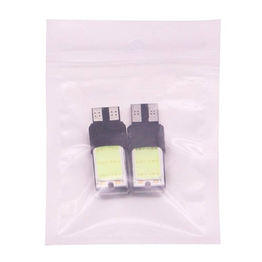 2 PCS T10 3W 160-180LM 2 LED Ice Blue COB LED Decode Car Clearance Lights Lamp, DC12V, 2 LED COB ...