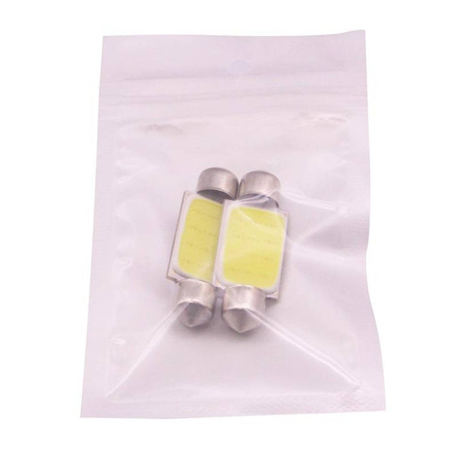 2 PCS 39mm 1.5W 80LM White Light 1 COB LED License Plate Reading Lights Car Light Bulb, 39mm