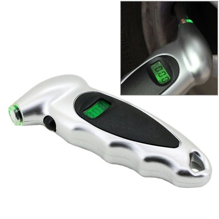 1/4 inch LCD Display Screen Digital Tire Gauge with LED Light, Pressure Range: 0-100PSI, 1/4 inch