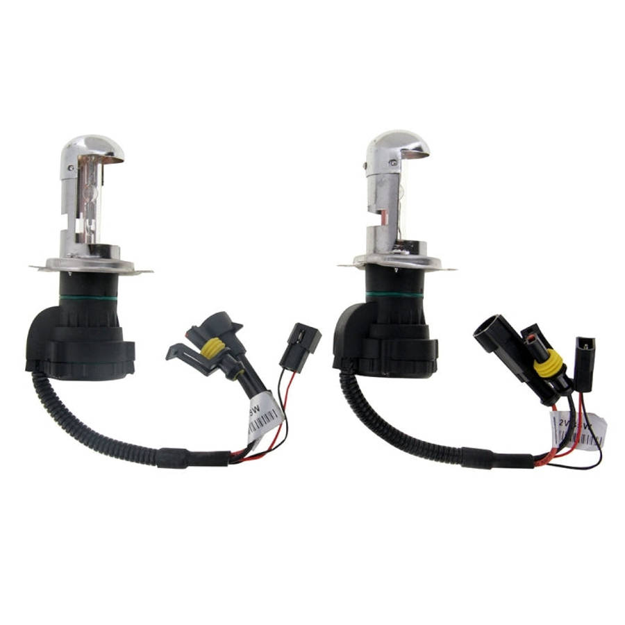 DC12V 35W H4-3 HID Xenon Light Single Beam Super Vision Waterproof Head Lamp with One Cable, Colo...