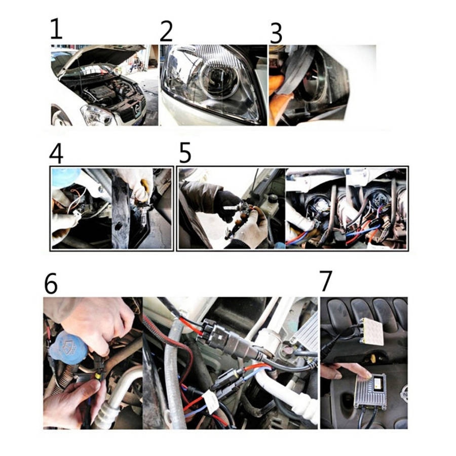 DC12V 35W 9007/9004-3 HID Xenon Light Single Beam Super Vision Waterproof Head Lamp with One Cabl...