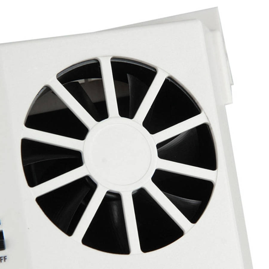 2W Solar Powered Car Auto Air Vent Cool Fan Cooler Ventilation System Radiator, with Temperature ...