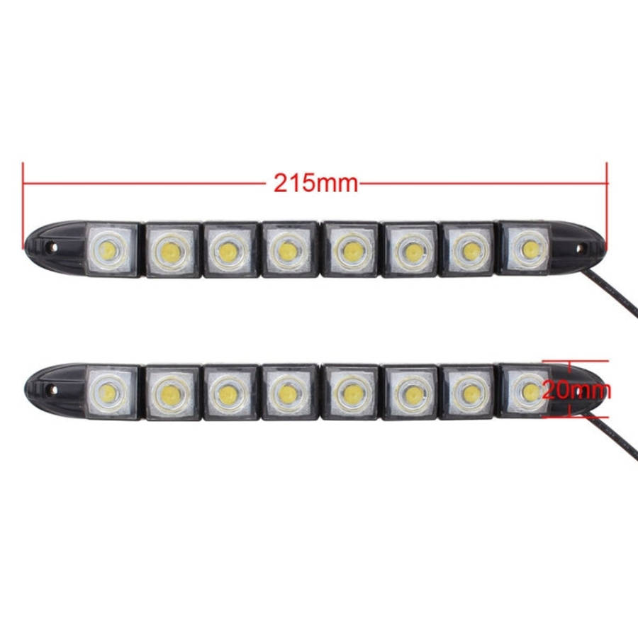 2 PCS  4W 8 LED SMD 5050 Flexible Snake LED Car Daytime Running Lights, DC 12V, 4W