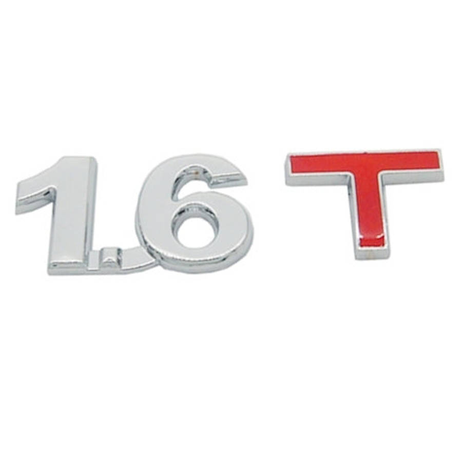 3D Universal Decal Chromed Metal Car Emblem Badge Sticker Car Trailer Gas Displacement Identifica...