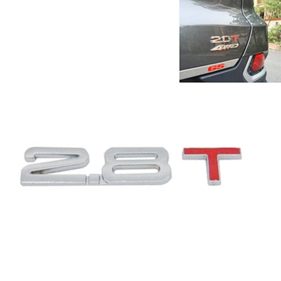 3D Universal Decal Chromed Metal Car Emblem Badge Sticker Car Trailer Gas Displacement Identifica...