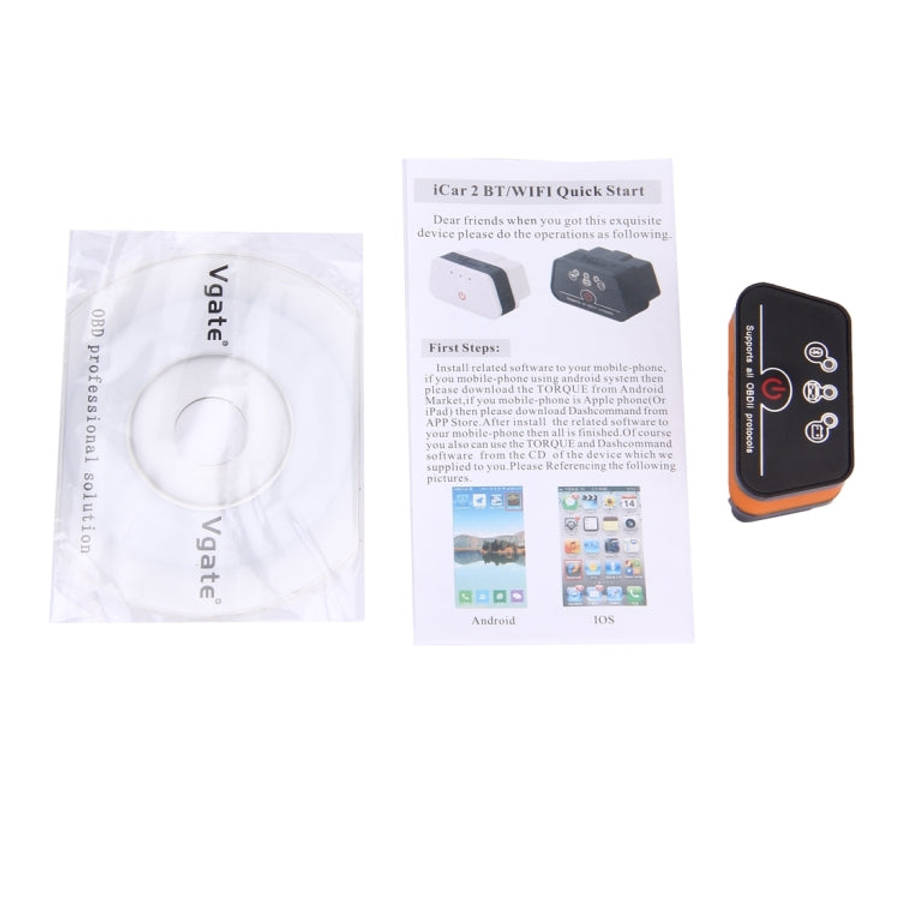 Vgate iCar II Super Mini ELM327 OBDII Bluetooth V3.0 Car Scanner Tool, Support Android OS, Suppor...