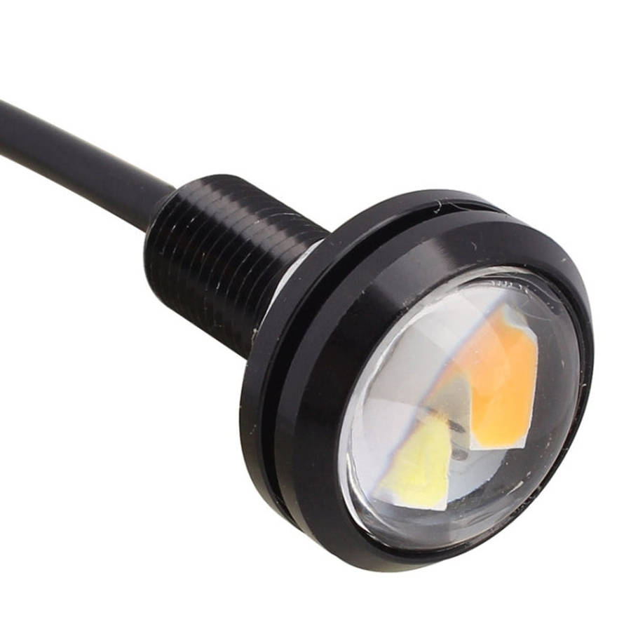 2 PCS  22.5mm 2W 200LM White + Yellow Light 4 LED SMD 5630 Eagle Eye Car Steering Light Daytime R...