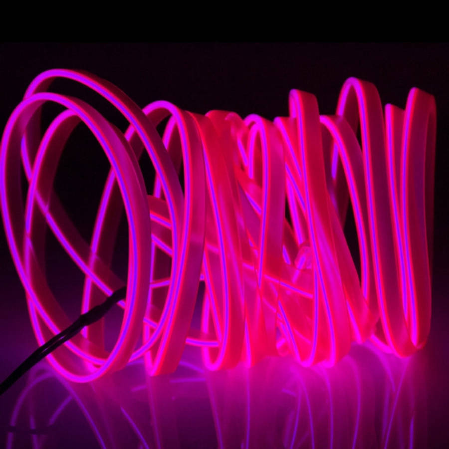 Waterproof Flat Flexible Car Strip Light with Driver for Car Decoration, Length: 5m, 5M