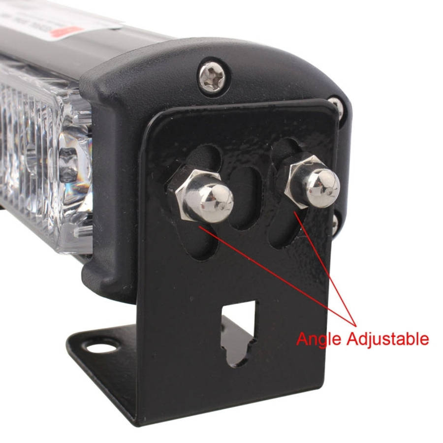 2 PCS  6 inch 6 LED 2 x 18W Car Flash Warning Light Red + Blue Change White Waterproof Emergency ...
