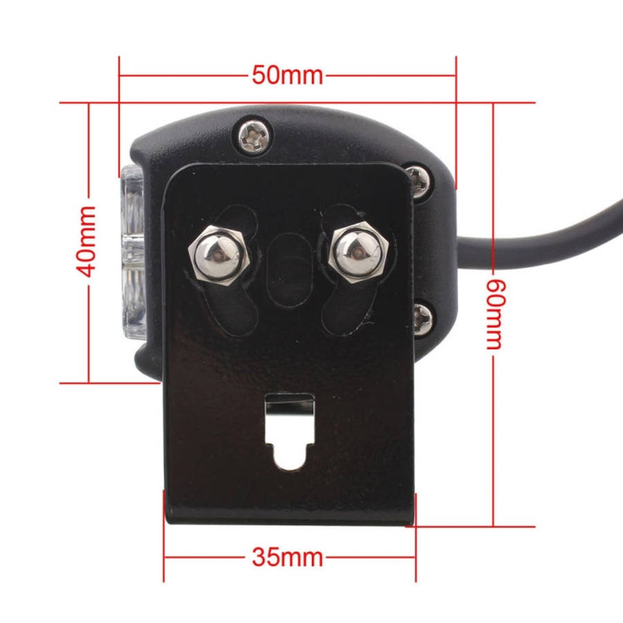 2 PCS  6 inch 6 LED 2 x 18W Car Flash Warning Light Red + Blue Change White Waterproof Emergency ...
