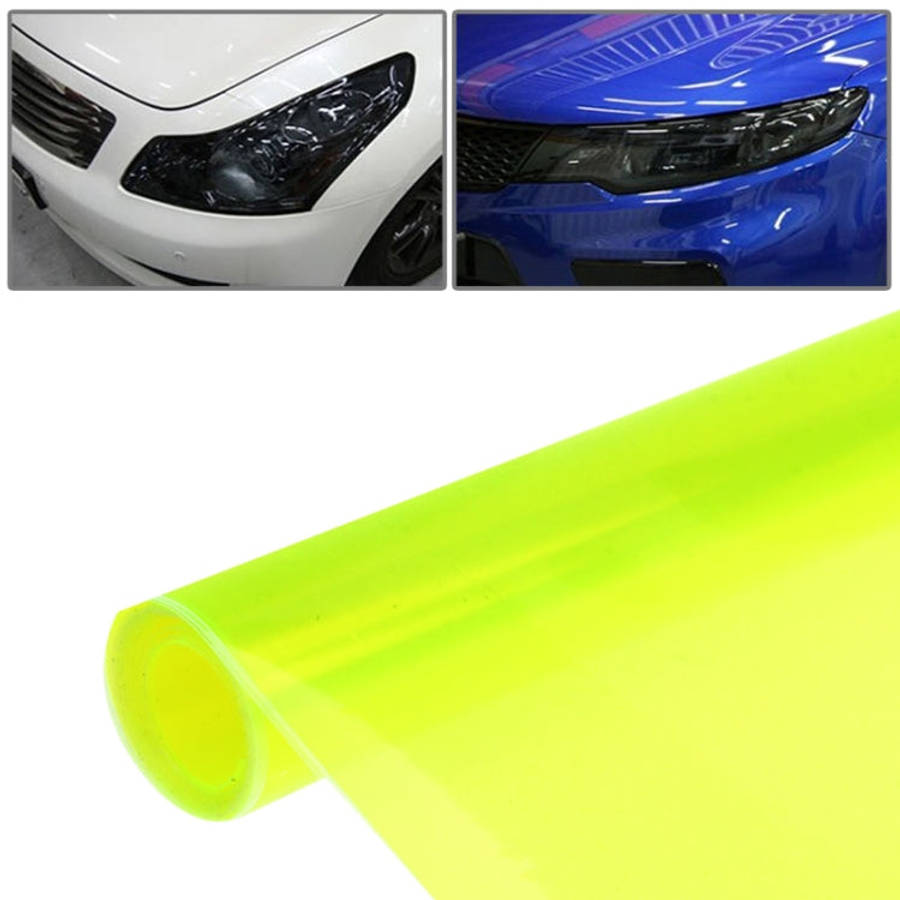 Protective Decoration Flash Point Car Light Membrane /Lamp Sticker, Size: 195cm x 30cm, Pink, Cry...
