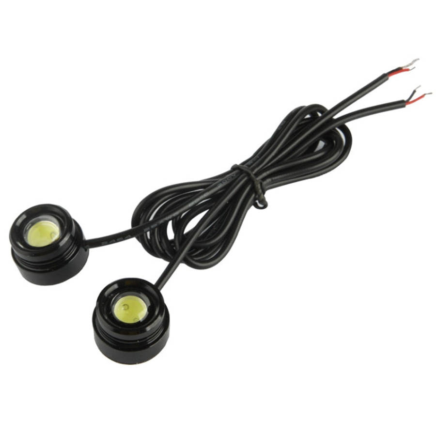 2x 1.5W Waterproof Eagle Eye Light White LED Light for Vehicles, Cable Length: 65cm, 1.5W