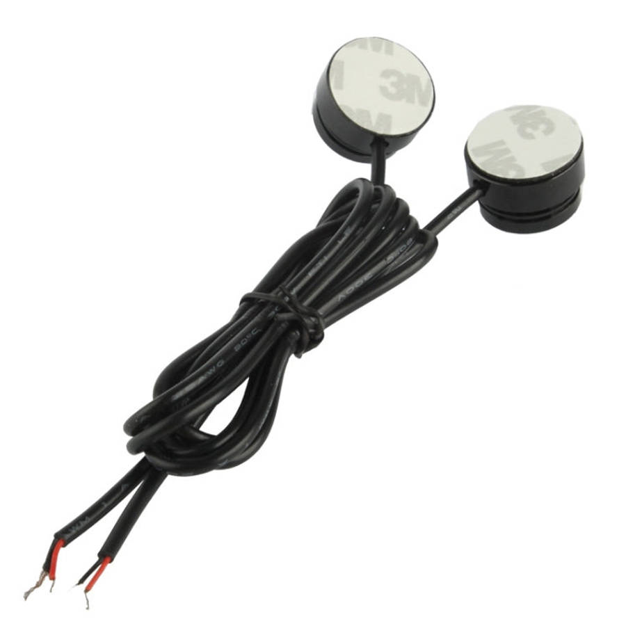 2x 1.5W Waterproof Eagle Eye Light White LED Light for Vehicles, Cable Length: 65cm, 1.5W
