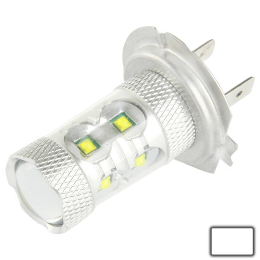 H7 60W White 12 CREE LED Fog Light for Vehicles, DC 12-30V, H7