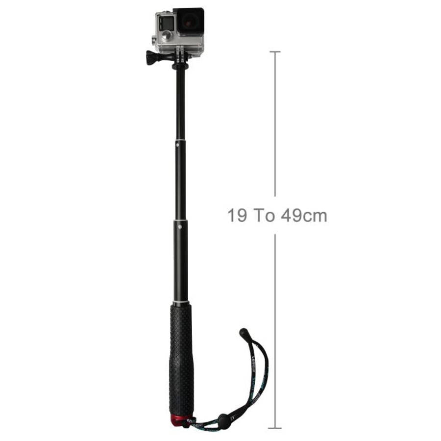 Handheld 49cm Extendable Pole Monopod with Screw for DJI, Insta360, GoPro and Other Action Camera...