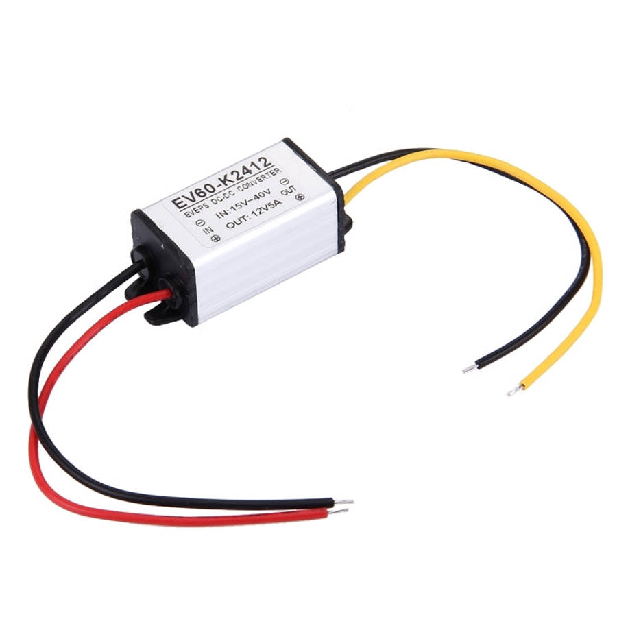 EV60-K2412 15-40V To 12V 5A 60W Car Audio Power Adapter DC-DC Converter Step Down Module, Car Aud...