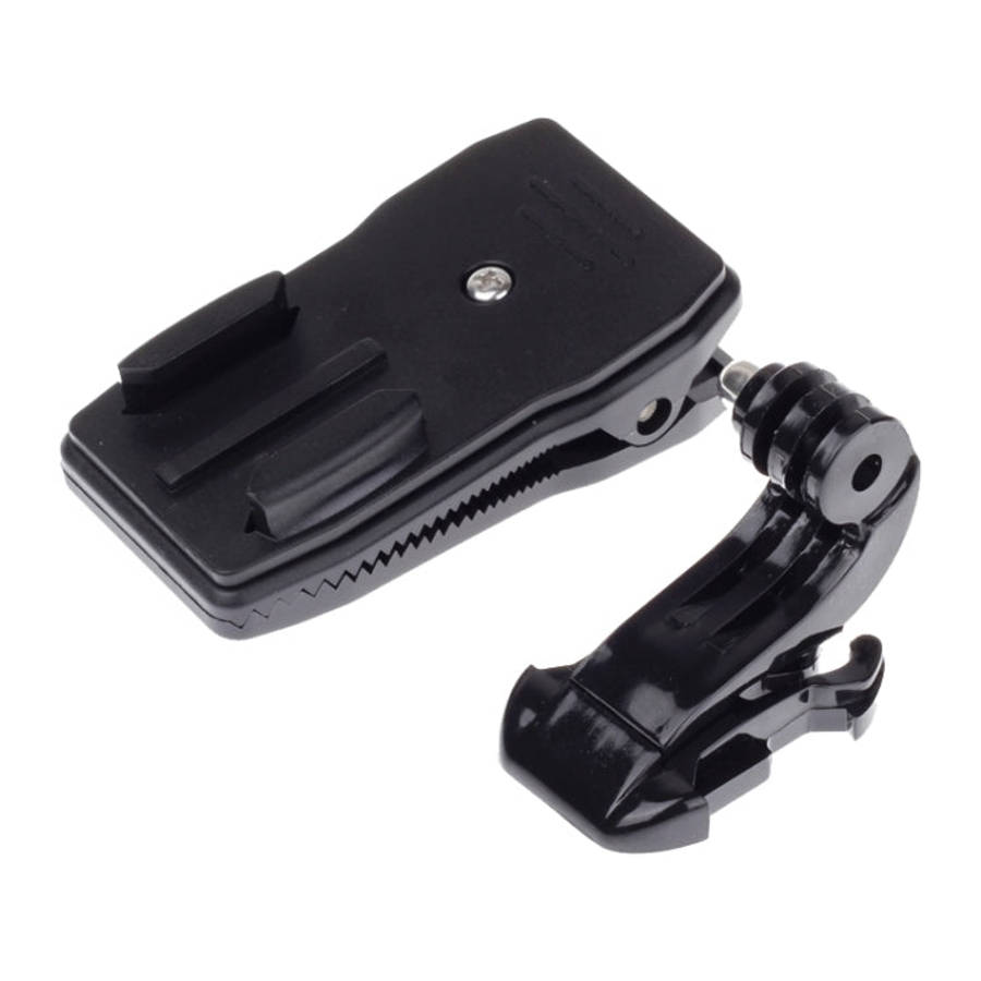 360 Degree Rotation J Shape Backpack Hat Clip Fast Clamp Mount for Xiaomi Yi Sport Camera(XM17), ...