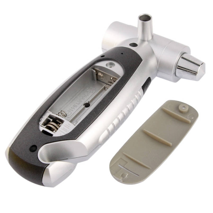 4 in 1 (Digital Tire Gauge + Flashlight + Emergency Hammer + Emergency Seat Belt Cutter) Emergenc...