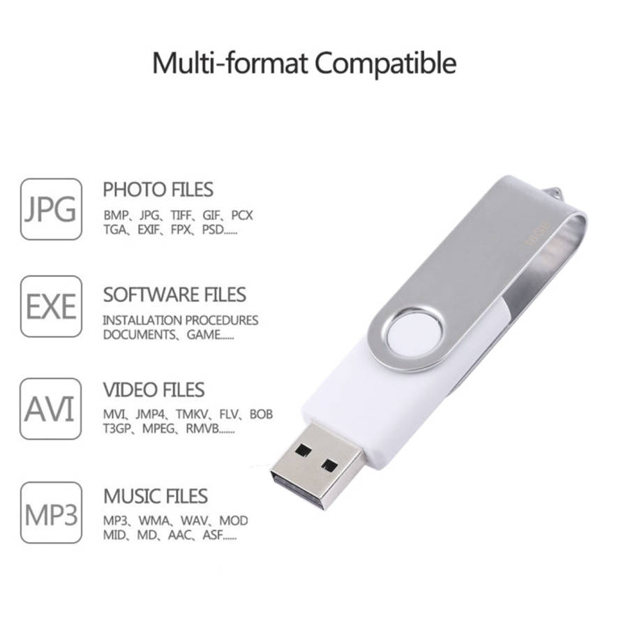 16GB Twister USB 2.0 Flash Disk(White), 16GB/White