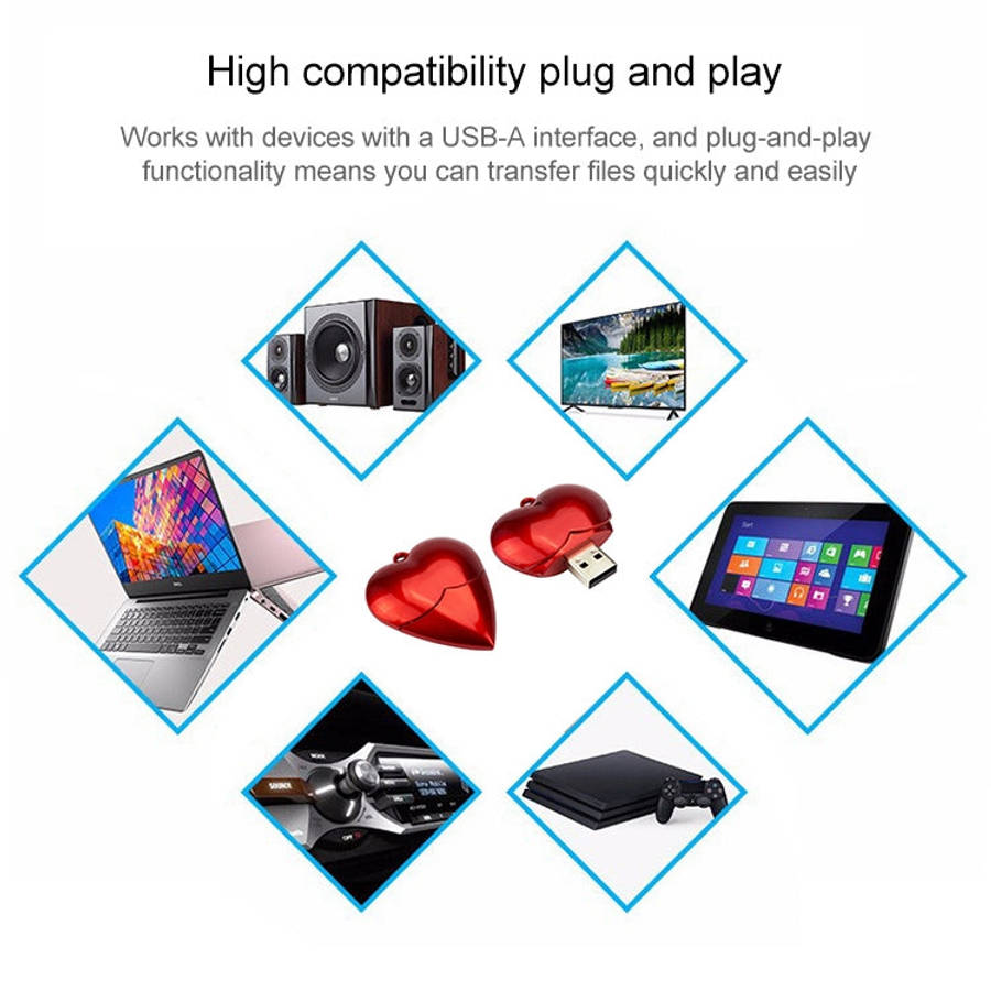 16GB Heart style USB Flash Disk, 16GB