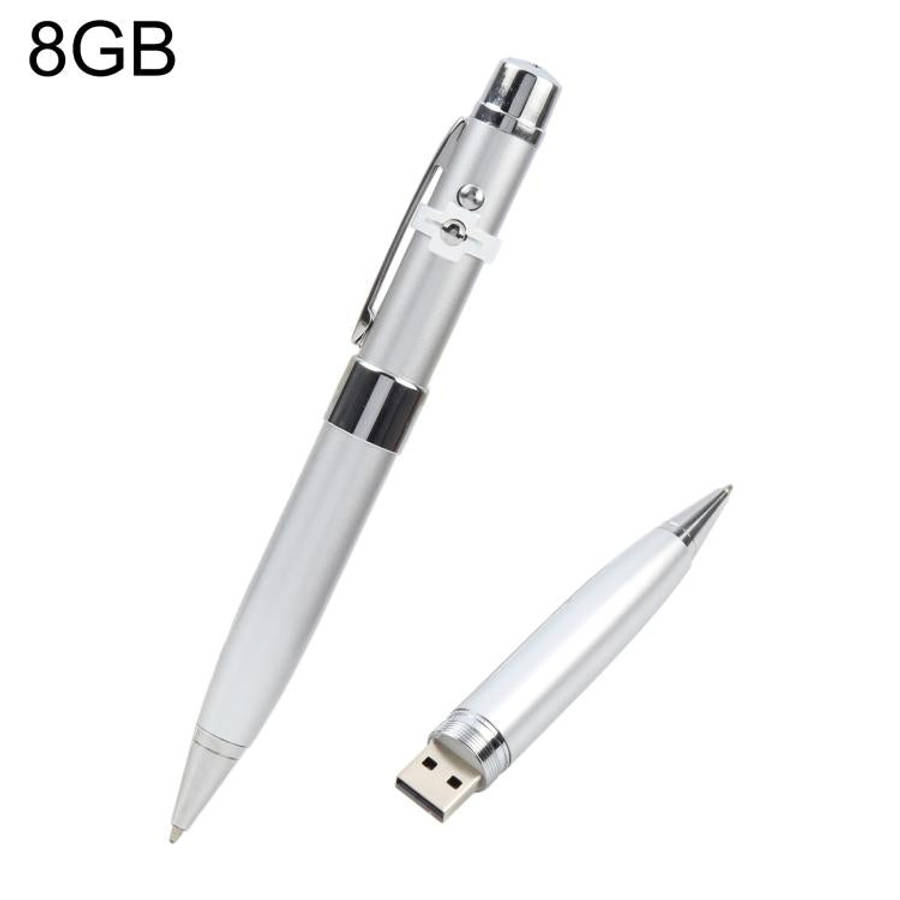 3 in 1 Laser Pen Style USB Flash Disk, Silver (16GB), 2GB (Silver), 4GB (Silver), 8GB (Silver), 1...