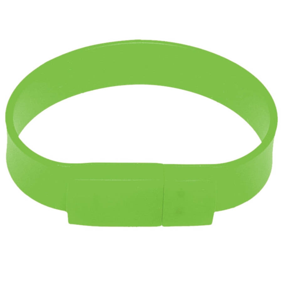 16GB Silicon Bracelets USB 2.0 Flash Disk, 16GB (Green)