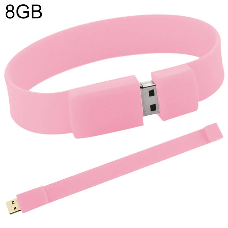 8GB Silicon Bracelets USB 2.0 Flash Disk, 8GB