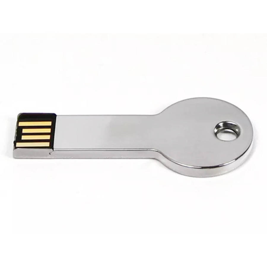 Silver Metal Key Style USB 2.0 Flash Disk (32GB)(Silver), 32GB