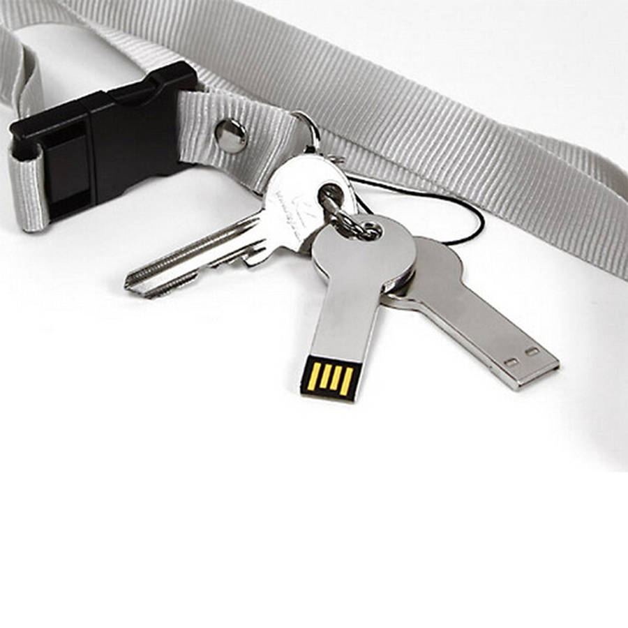 Silver Metal Key Style USB 2.0 Flash Disk (32GB)(Silver), 32GB