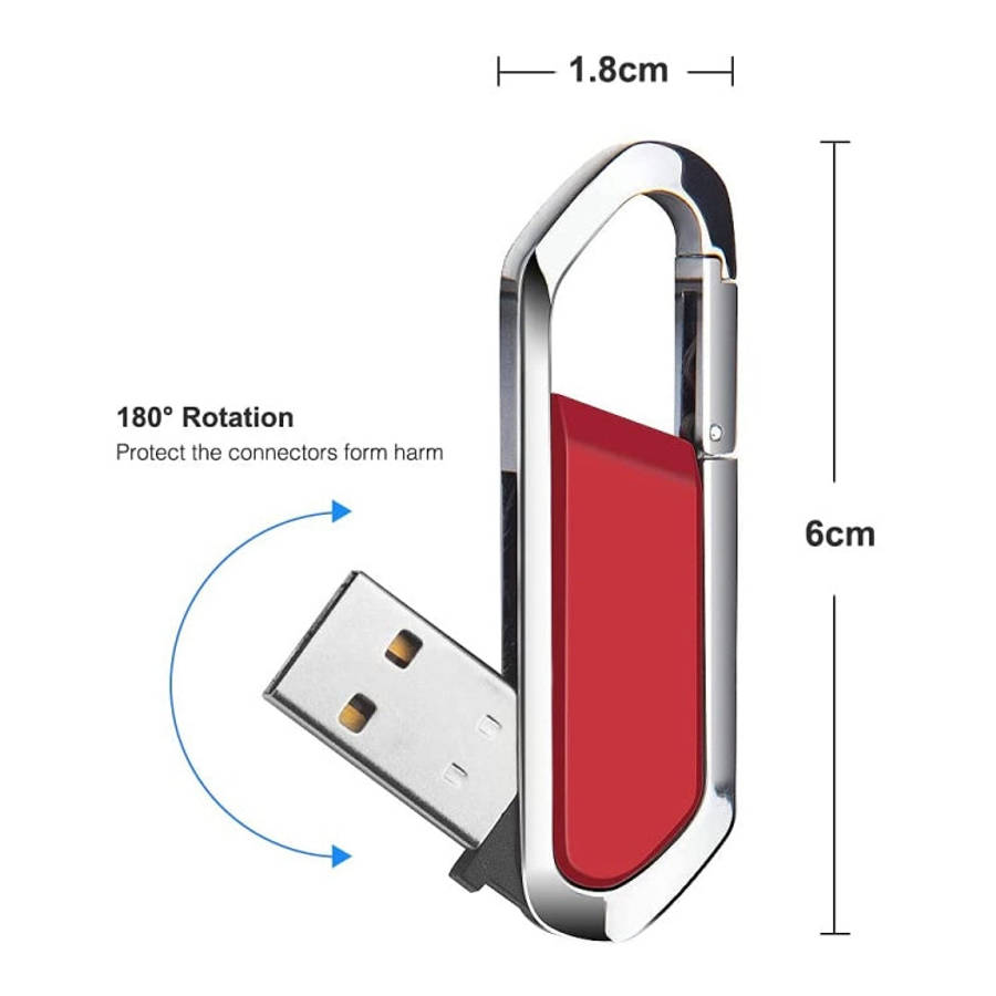 4GB Metallic Keychains Style USB 2.0 Flash Disk (Red), 4GB (Red)