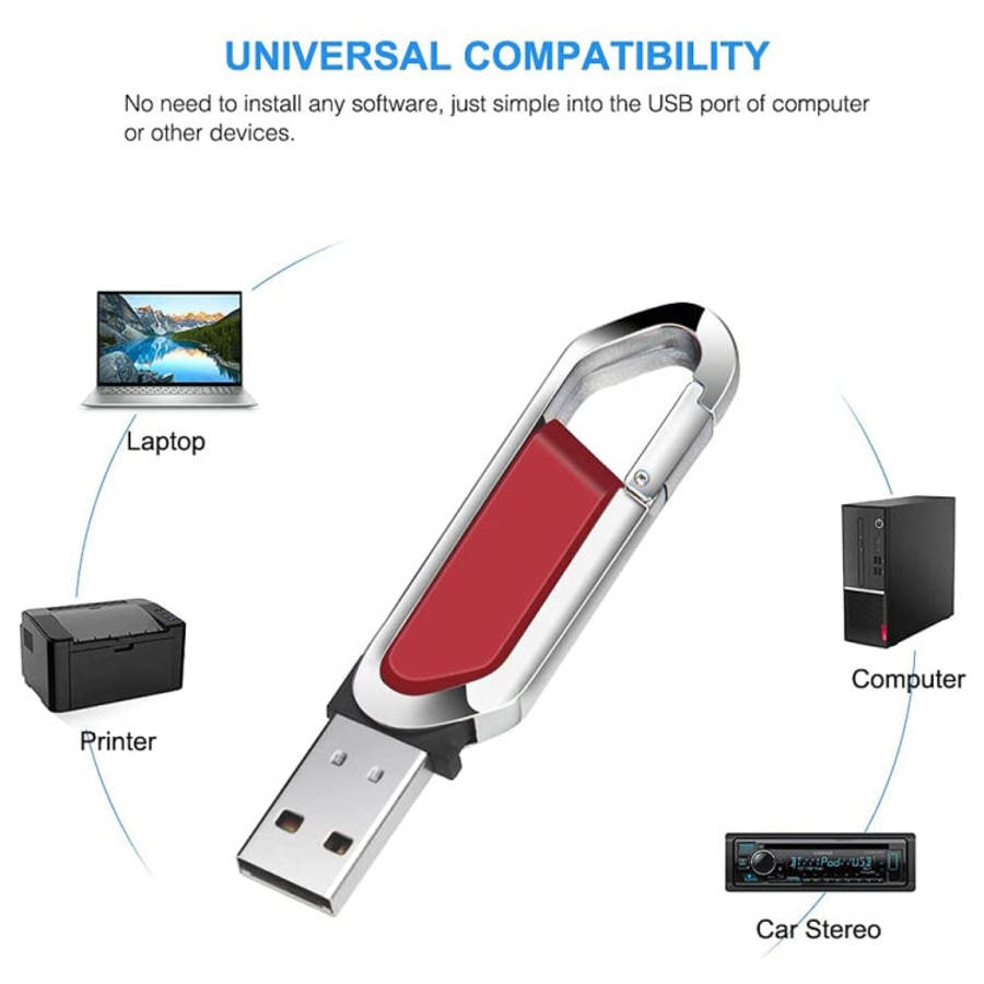 4GB Metallic Keychains Style USB 2.0 Flash Disk (Red), 4GB (Red)