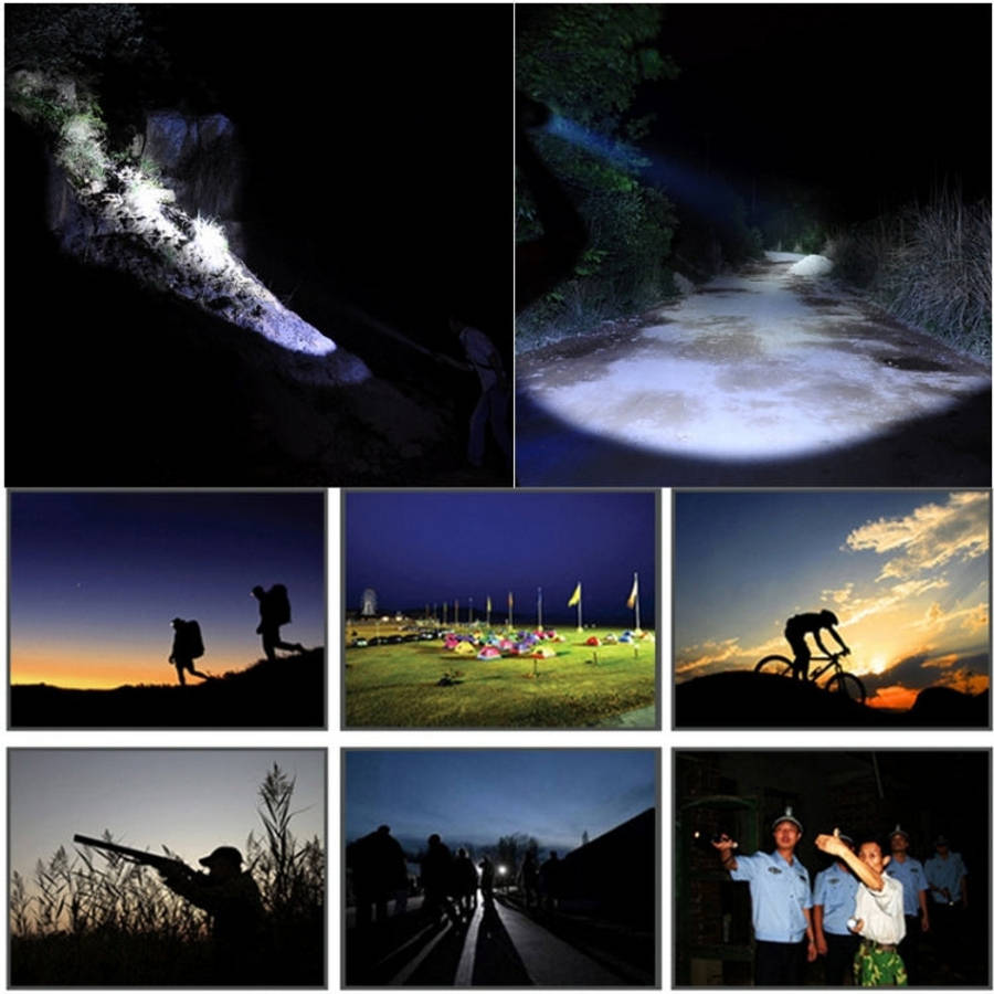 SK68 180lm Zoom Lens LED Flashlight