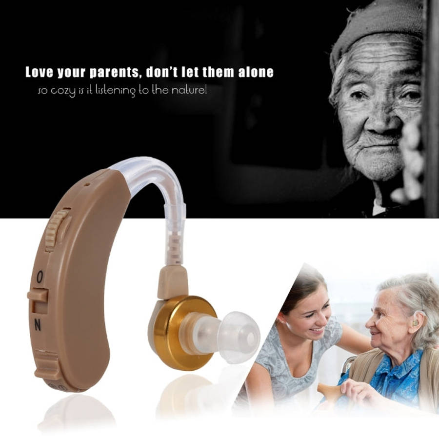 JECPP Behind Ear Sound Amplifier Adjustable Tone Hearing Aid, F-135