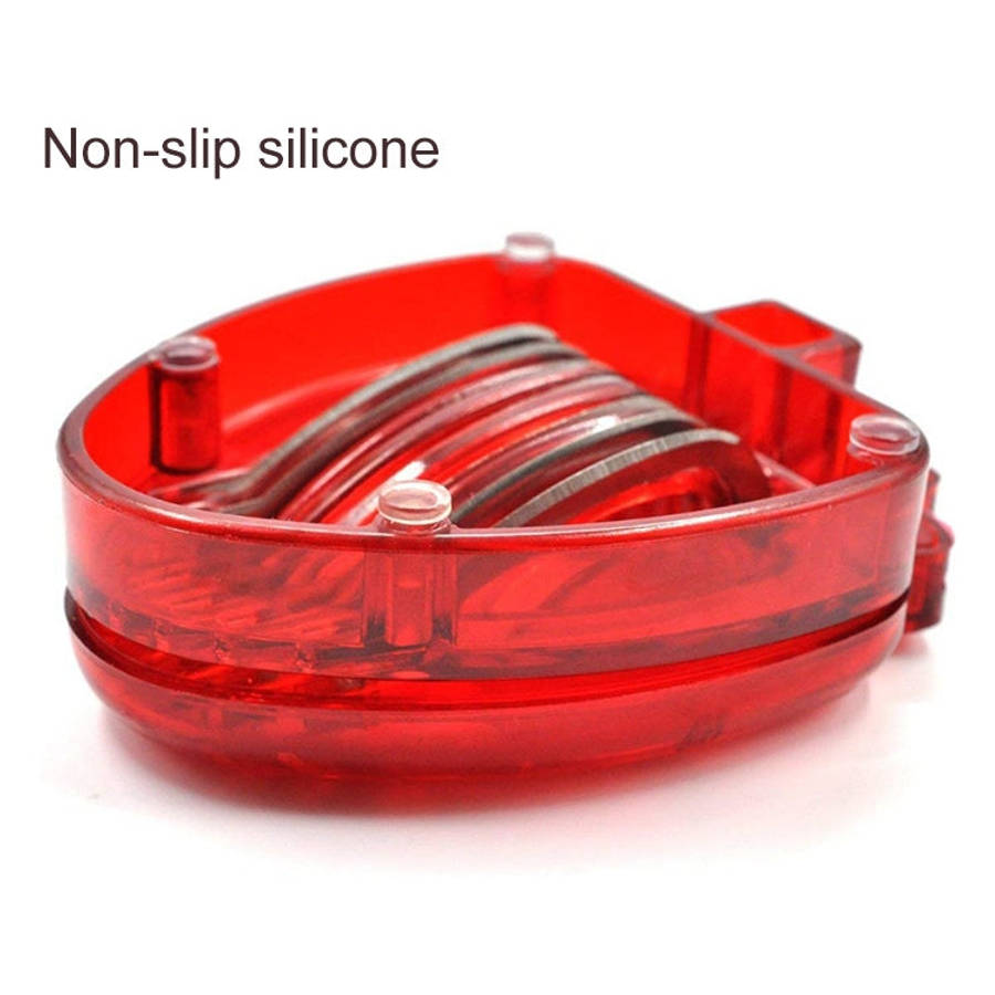 Kitchen Tool Plastic Strawberry Slicer Fruit Knife with Stainless Steel Blade, Strawberry Slicer