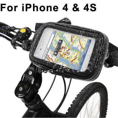 Bike Mount & Waterproof / Sand-proof / Snow-proof / Dirt-proof Tough Touch Case for iPhone 4 & 4S...