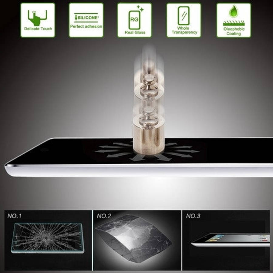 0.4mm 9H+ Surface Hardness 2.5D Explosion-proof Tempered Glass Film for iPad air 1/2 iPad Pro 9.7...