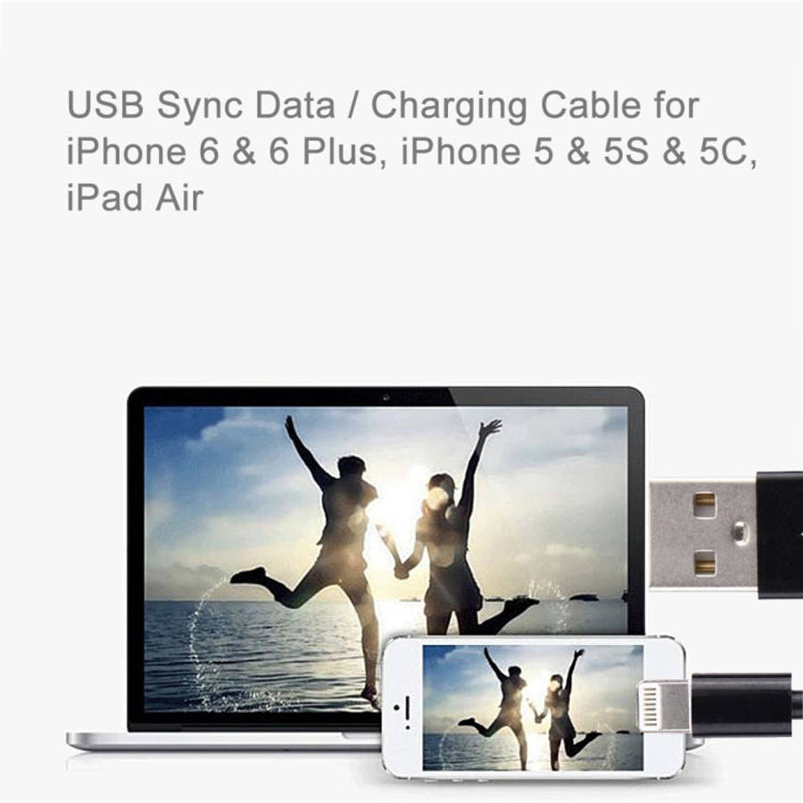 8 Pin to USB Sync Data / Charging Cable, Cable Length: 13cm