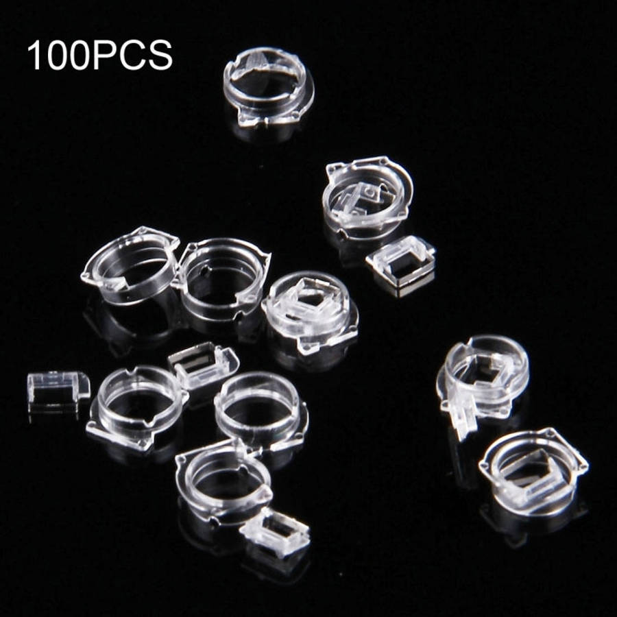 100 PCS Transparent Plastic Camera Lens Frame for iPhone 5 & 5S & 5C, 100pcs Camera Frame