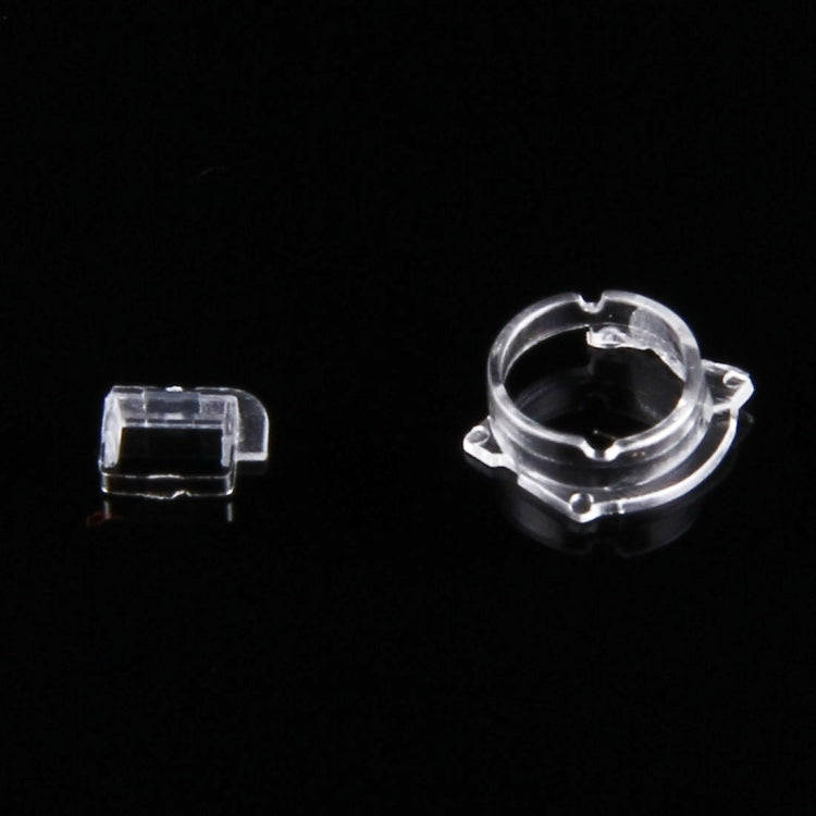 100 PCS Transparent Plastic Camera Lens Frame for iPhone 5 & 5S & 5C