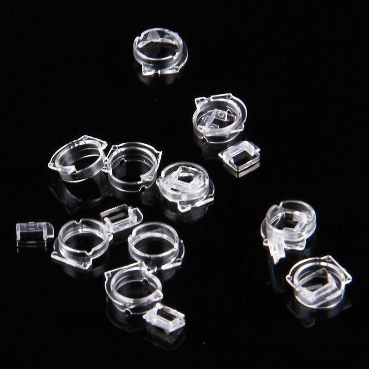 100 PCS Transparent Plastic Camera Lens Frame for iPhone 5 & 5S & 5C