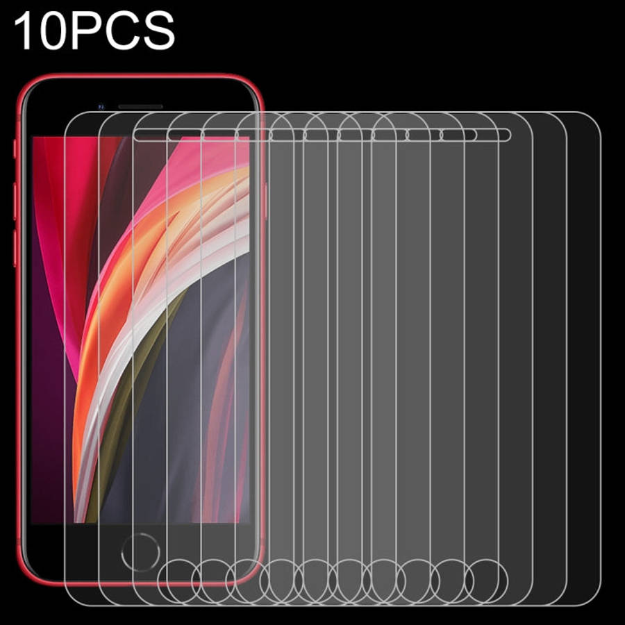 10 PCS for iPhone SE & 5 & 5S & 5C 0.26mm 9H Surface Hardness 2.5D Explosion-proof Tempered Glass...