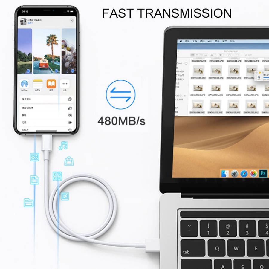 USB to 8 Pin Multiple Strands TPE Sync Data / Charging Cable, Cable Length: 1m