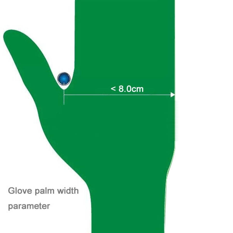 100 PCS AMMEX Durable Disposable Nitrile Rubber Gloves, Size: S