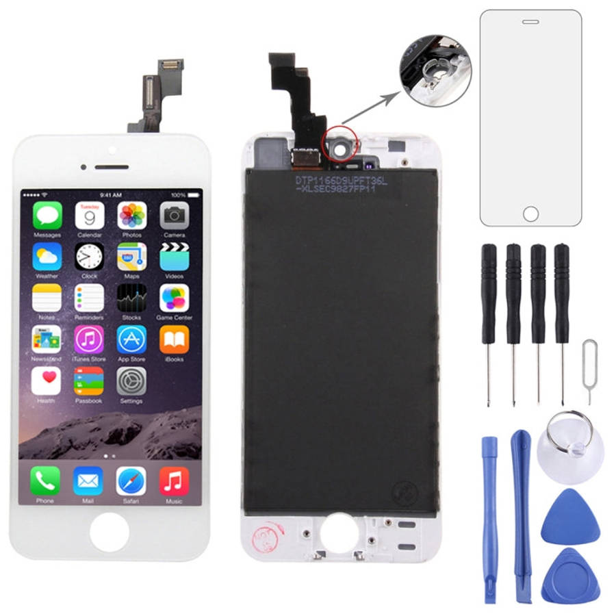 Digitizer Assembly (Original LCD + Frame + Touch Panel) for iPhone 5S, For iPhone 5S White, For i...