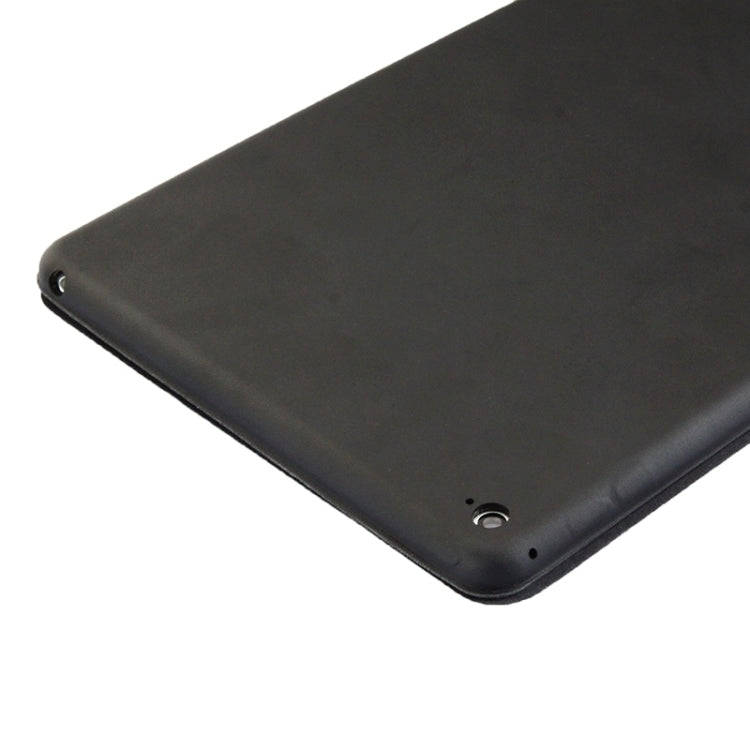 3-fold Naturally Treated Smart Leather Case with Sleep / Wake-up Function & Holder for iPad Air 2