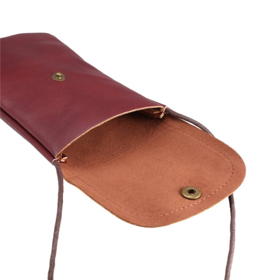 Universal Vertical PU Leather Case / Phone Leather Bag with String