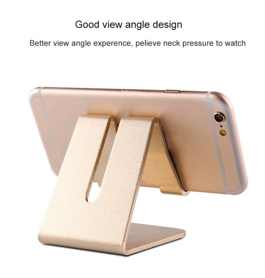 Aluminum Stand Desktop Holder for iPad, iPhone, Galaxy, Huawei, Xiaomi, HTC, Sony, and other Mobi...