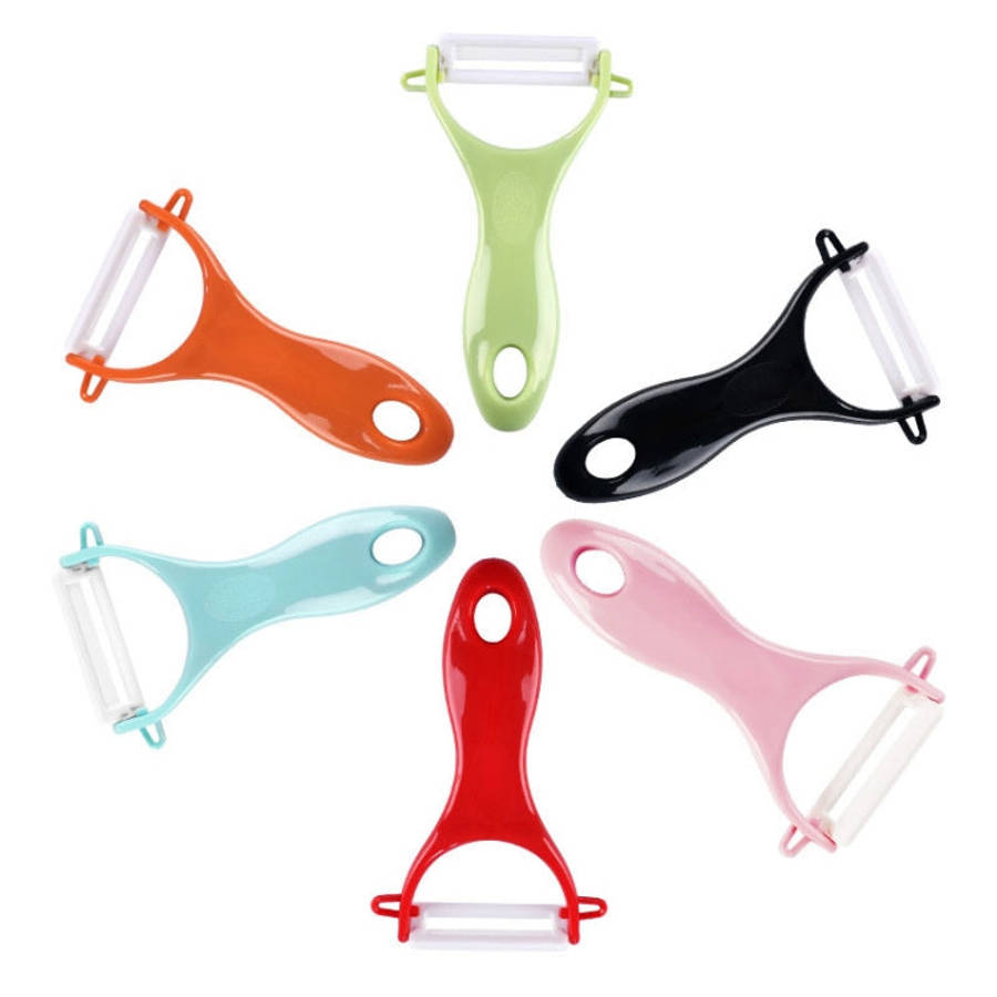 T Shaped Ceramic Skin Peeler with Durable ABS Handle, Random Color Delivery, T Shaped Peel Knife